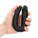 U Shaped Double Dildo 12,7 cm - Black RealRock