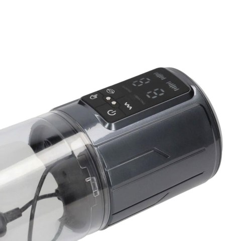 UltraLift - Automatic Waterproof Masturbator Pump - Gun Metal Pumped