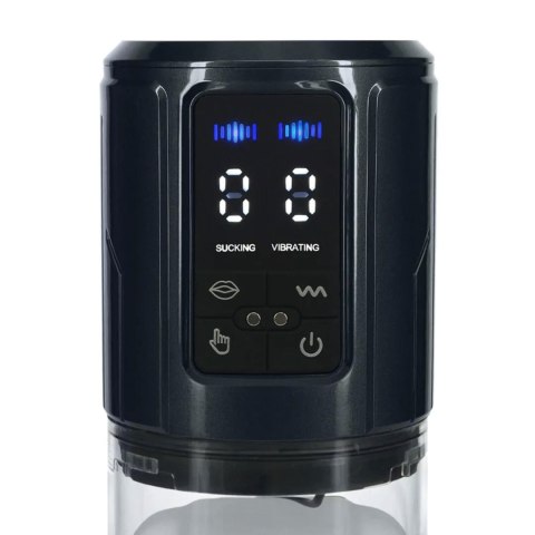 UltraLift - Automatic Waterproof Masturbator Pump - Gun Metal Pumped