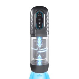 Vortex - Suction Rotation and Thrusting Masturbator Pump - Gun Metal Pumped