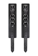 Anonymo handcuffs, PU leather, black, 26.5 cm Anonymo by TOYFA