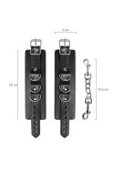 Anonymo handcuffs, PU leather, black Anonymo by TOYFA