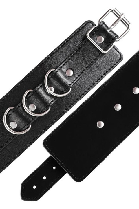 Anonymo handcuffs, PU leather, black Anonymo by TOYFA