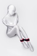 Anonymo handcuffs, velour, red, 29 cm Anonymo by TOYFA