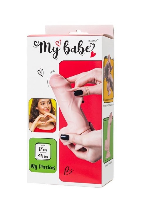 Dildo My babe by RealStick My Precious, flesh,TPE, 17cm RealStick Nude by TOYFA