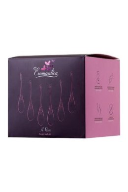 XEROMANTICA Set of 6 vaginal balls K-ROSE,silicone, pink Eromantica