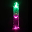 LED Vibrating Straight Cock - 15 cm - Transparent RealRock