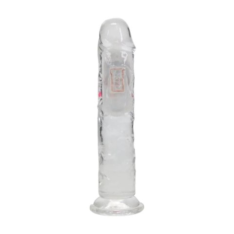 LED Vibrating Straight Cock - 18 cm - Transparent RealRock
