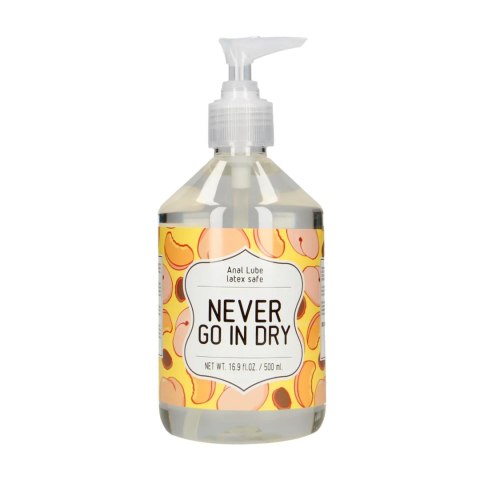 Never Go In Dry - Waterbased Anal Lubricant - 500 ml S-Line
