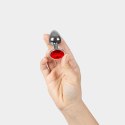 RED JEWELLED METAL BUTT PLUG S Secret Play