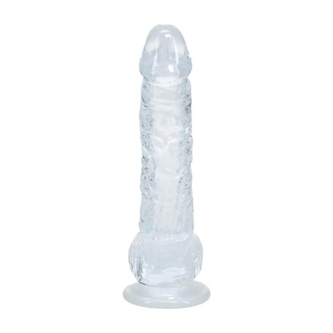 Realistic Dildo with Balls - 5" / 12,7 cm - Transparent RealRock