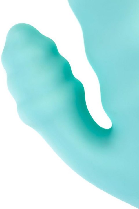 Relief vibrator with clitoral stimulation Flovetta Flax, silicone, mint, 17.5 cm Flovetta