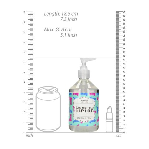 Slide Your Pole In My Hole - Waterbased Lubricant - 500 ml S-Line