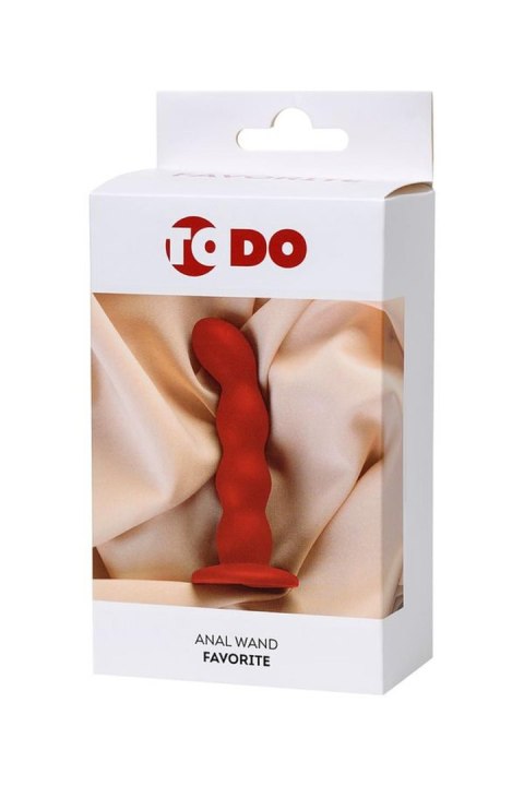 Korek ToDo Favorite Red Anal Wand ToDo by TOYFA