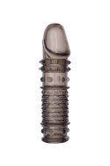 ToyFa XLover, Penis sleeve, for enlargement, TPE, transparent black, 13.5 cm XLover by TOYFA