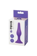 A-TOYS, Anal Plug, Silicone, Purple, 10.2 cm A-Toys