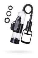 A-TOYS, Penis Pump Coal, with vibro, PVC, Transparent, 22,8 cm A-Toys