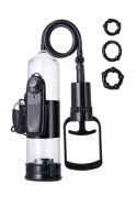 A-TOYS, Penis Pump Coal, with vibro, PVC, Transparent, 22,8 cm A-Toys
