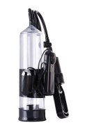 A-TOYS, Penis Pump Coal, with vibro, PVC, Transparent, 22,8 cm A-Toys