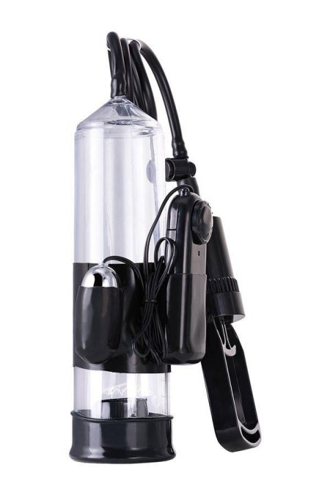 A-TOYS, Penis Pump Coal, with vibro, PVC, Transparent, 22,8 cm A-Toys