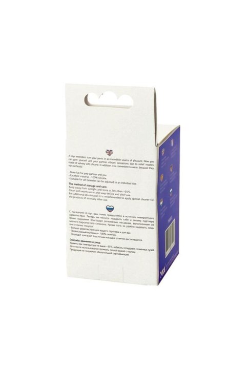 A-TOYS, Penis Sleeve, Silicone, Purple, 7.5 cm A-Toys