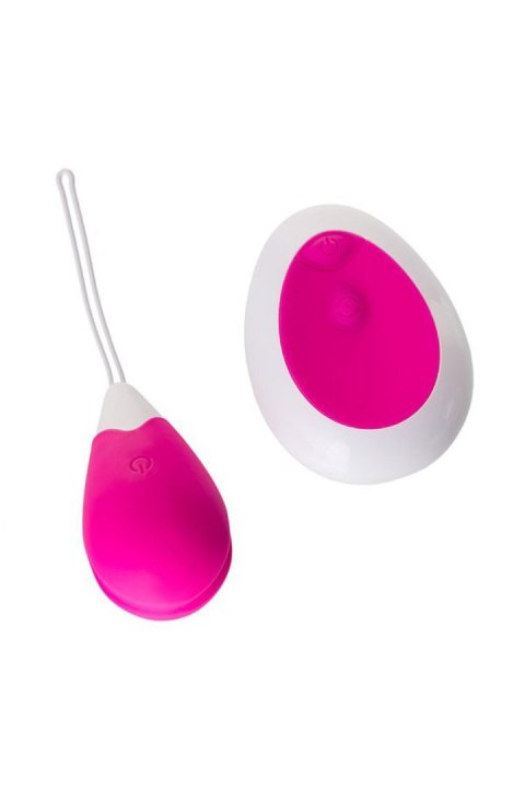 A-TOYS, Vibrating egg with remote control, silicone, pink and white, 12 cm A-Toys