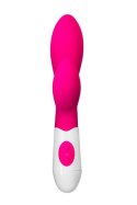 A-TOYS, Vibrator Lilu with Clitoral Stimulator, Silicone, Pink, 20 cm, 10 speeds, 2xAAA A-Toys
