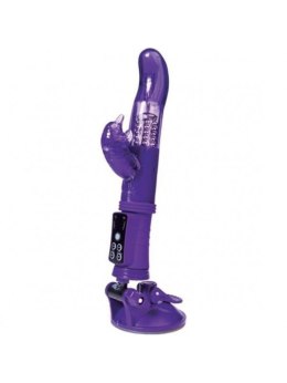 A-TOYS, Vibrator with clitoral stimulator, TPR, purple, 22,5 cm A-Toys