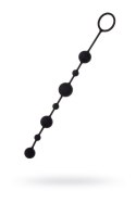 Anal beads Toyfa A-toys Coron, with balls, silicone, black, 35,9 cm A-Toys