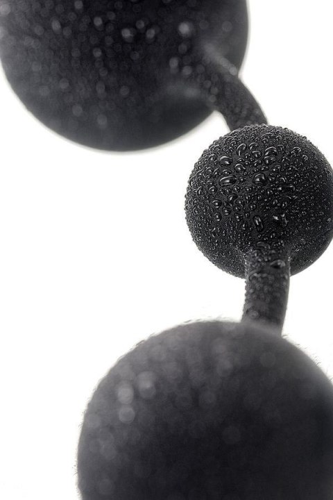 Anal beads Toyfa A-toys Coron, with balls, silicone, black, 35,9 cm A-Toys