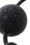 Anal beads Toyfa A-toys Coron, with balls, silicone, black, 35,9 cm A-Toys