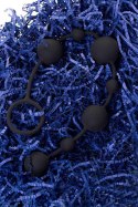 Anal beads Toyfa A-toys Coron, with balls, silicone, black, 35,9 cm A-Toys