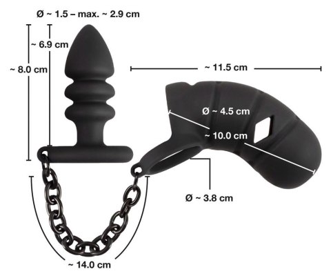 Black Velvets Cock cage with a Black Velvets