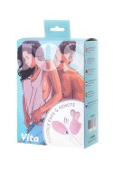 JOS VITA finger vibrating egg and vibrating attachment, silicone, powder pink, 8.5 and 8 cm JOS