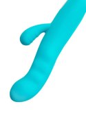 JOS Vibrator-rotator with clitoral stimulation JOS MERRY-SWI, silicone, blue, 20.7 cm JOS