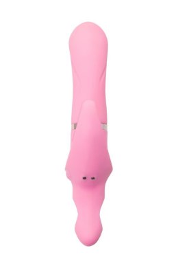 JOS Vibrator with clitoral stimulator JOS Twistme, silicone, pink, 19.5 cm JOS