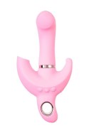 JOS Vibrator with clitoral stimulator JOS Twistme, silicone, pink, 19.5 cm JOS