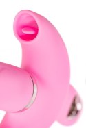 JOS Vibrator with clitoral stimulator JOS Twistme, silicone, pink, 19.5 cm JOS