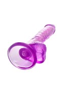 Realistic dildo A-Toys by TOYFA Celiam, TPE, purple, 20.5 cm A-Toys