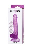 Realistic dildo A-Toys by TOYFA Celiam, TPE, purple, 20.5 cm A-Toys
