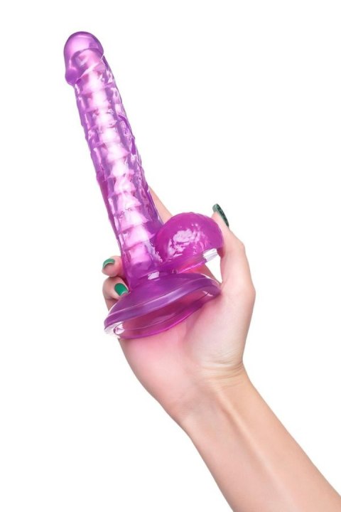 Realistic dildo A-Toys by TOYFA Celiam, TPE, purple, 20.5 cm A-Toys