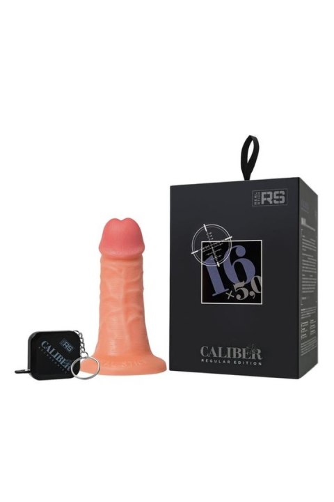 Realistic dildo Caliber 16/5 , PVC, flesh, length 16cm, diameter 5cm Caliber by RealStick