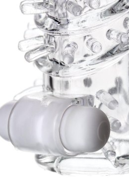 Sleeve TOYFA A-Toys Fril, with vibro bullet, TPR, transparent, 13,4 cm A-Toys