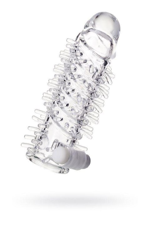 Sleeve TOYFA A-Toys Fril, with vibro bullet, TPR, transparent, 13,4 cm A-Toys