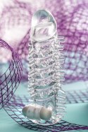 Sleeve TOYFA A-Toys Fril, with vibro bullet, TPR, transparent, 13,4 cm A-Toys