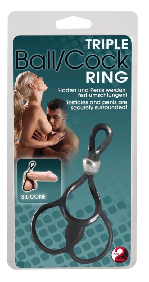 Triple Ball and Cock Ring You2Toys