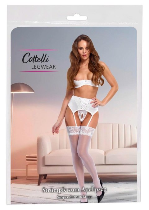 Stockings white M Cottelli LEGWEAR