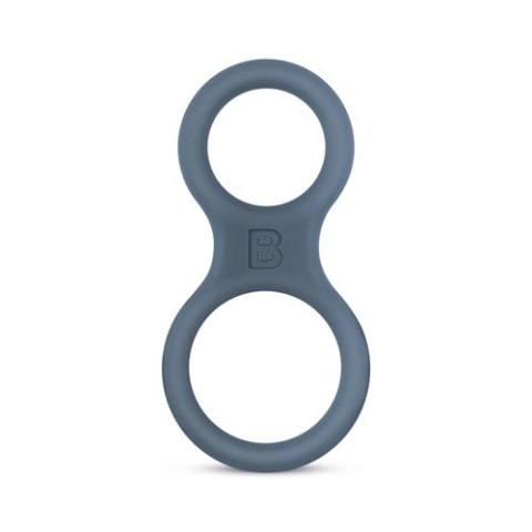 Boners Silicone Cock Ring And Ball Stretcher - Grey Boners