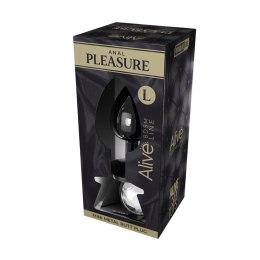 Mini Metal Butt Plug L clear Alive