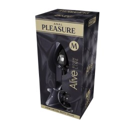 Mini Metal Butt Plug M black Alive